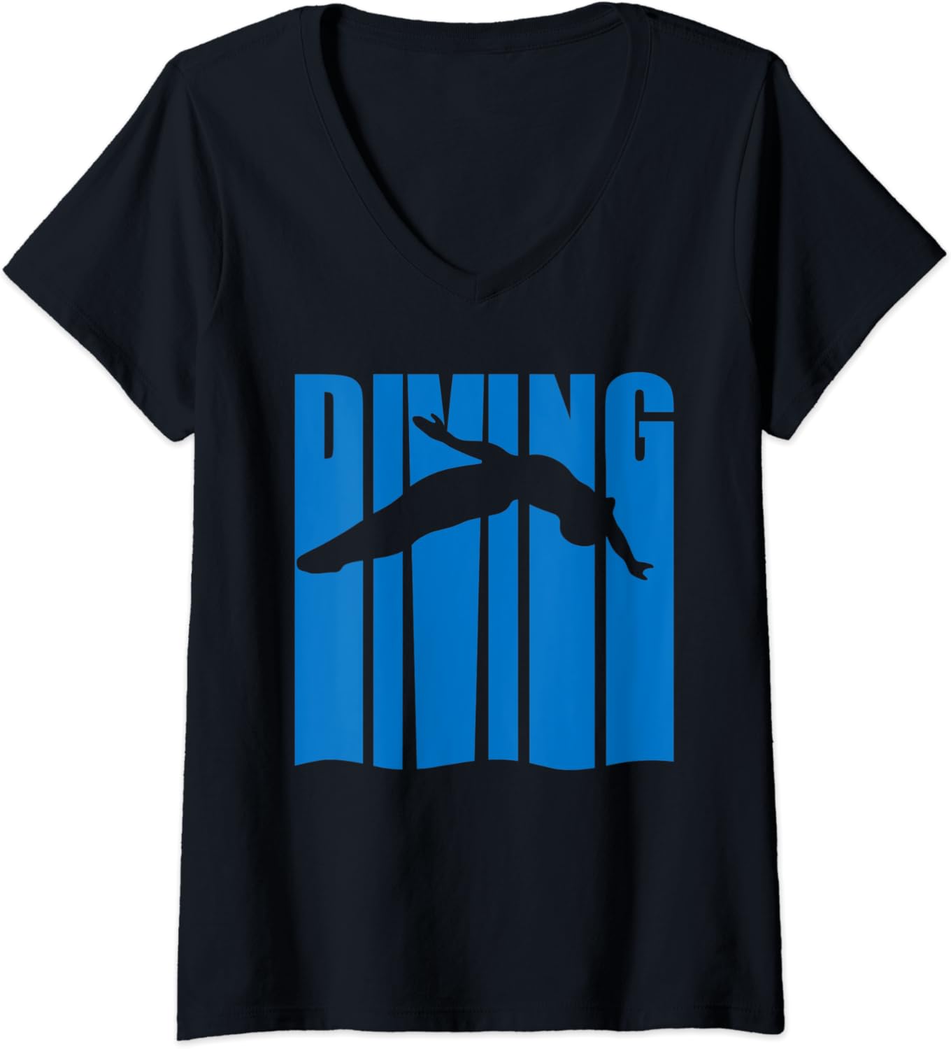 Womens Springboard Diving Shirt VNeck TShirt Amazon.co.uk Fashion